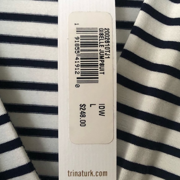 NWT Trina Turk Giselle Striped Surplus Jumpsuit - Picture 5 of 12